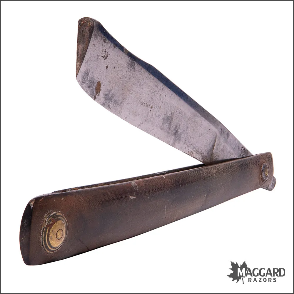 #1063 Vintage Straight Razor - BAR LOW  ca. 1780, 11/16