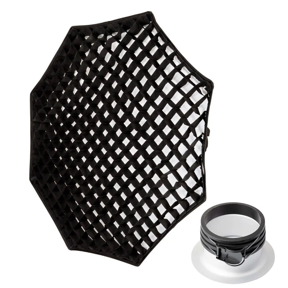 120cm (4') Standard Octagonal Softbox with 5cm Grid