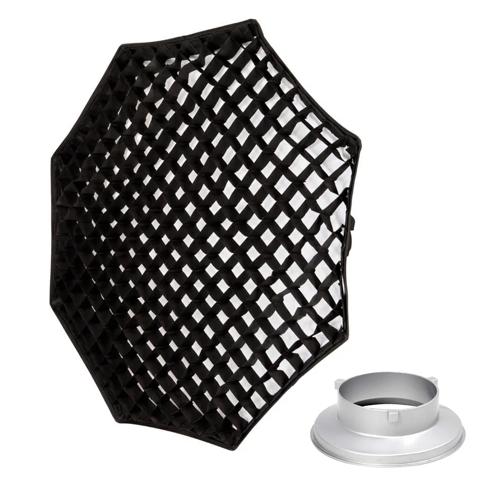 120cm (4') Standard Octagonal Softbox with 5cm Grid