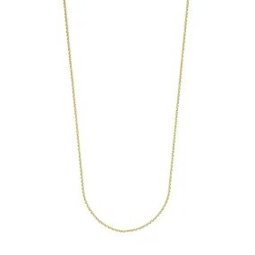 18 INCH YELLOW GOLD CABLE CHAIN