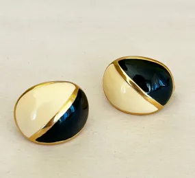 1980’s signed Nina Ricci pierced style earrings.