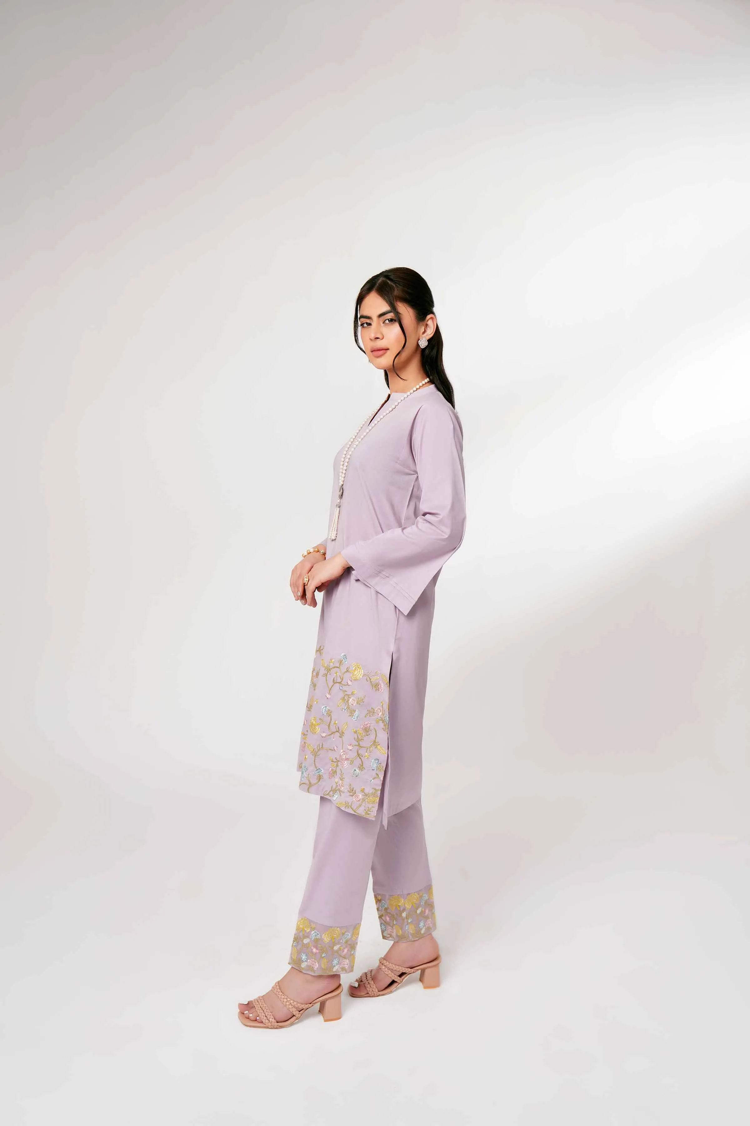 2 Piece - Embroidered Suit  - PE24-13