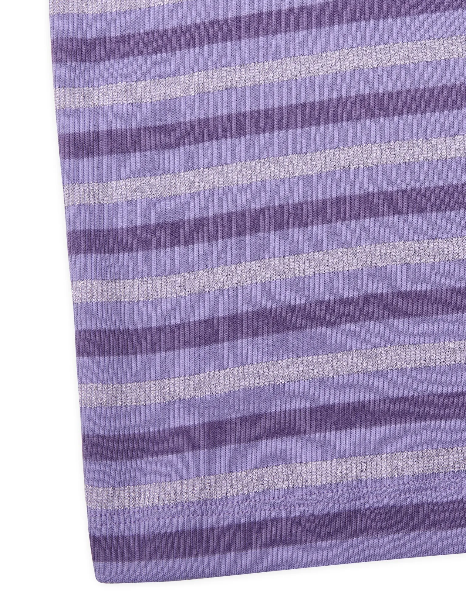 2x2 Lurex Stripe Duba Dress,  2x2 Stripe/Paisley Purple