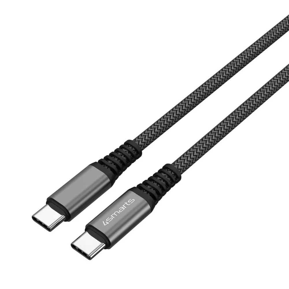 4smarts PremiumCord USB-C til USB-C 100W - 1.5m. - Sort