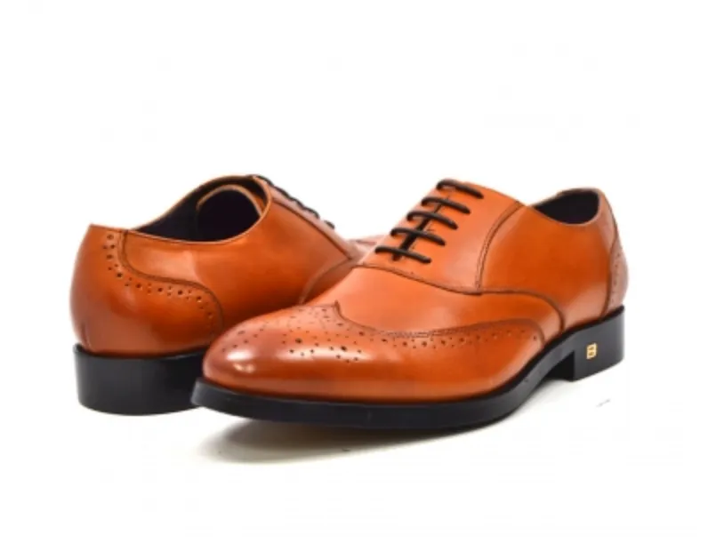 Adam Leather Mens Dress Shoes - British Collection with Oxford Leather Upper and Cushion Sole