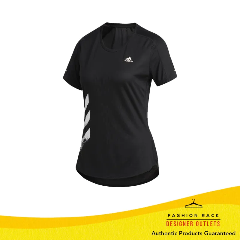 Adidas Run It 3-Stripes Fast Tee Black