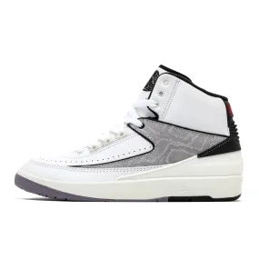 AIR JORDAN 2 RETRO 'PYTHON' - WHITE/FIRE RED/CEMENT GREY