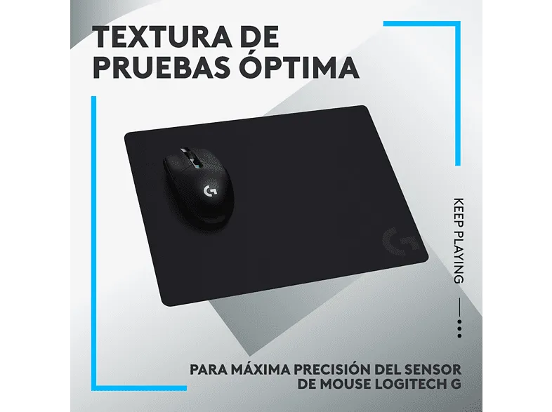 Alfombrilla gaming - Logitech G G440, Base de goma antideslizante, Negro