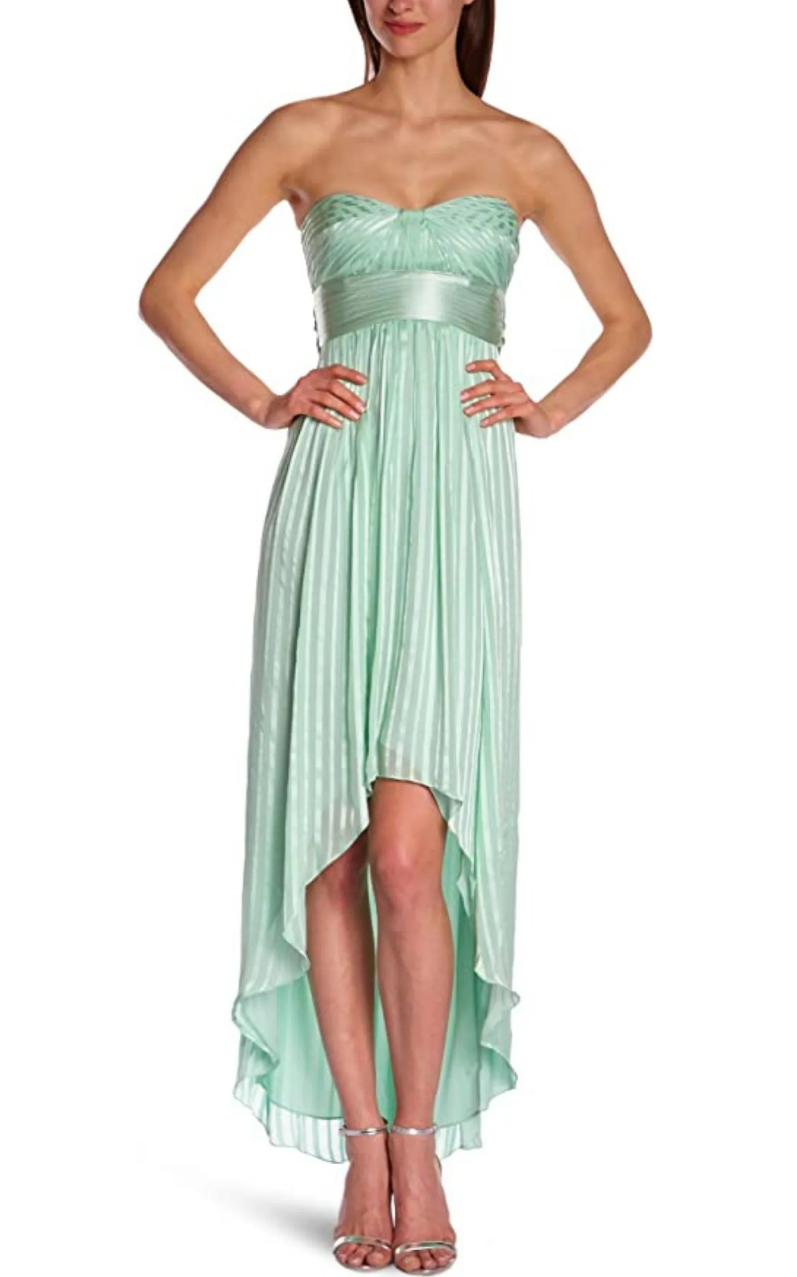 Alicia Silk Opaline Green Charmeuse Gown