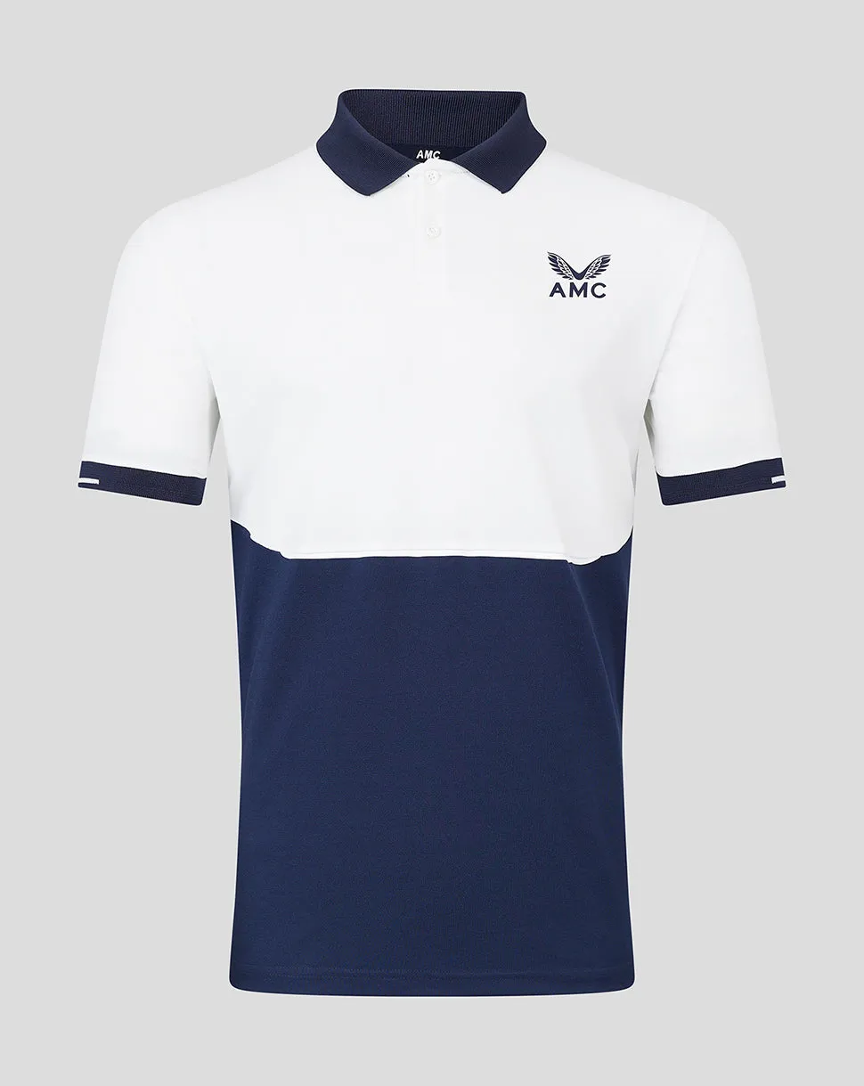 AMC Men's Technical Polo - White/Navy