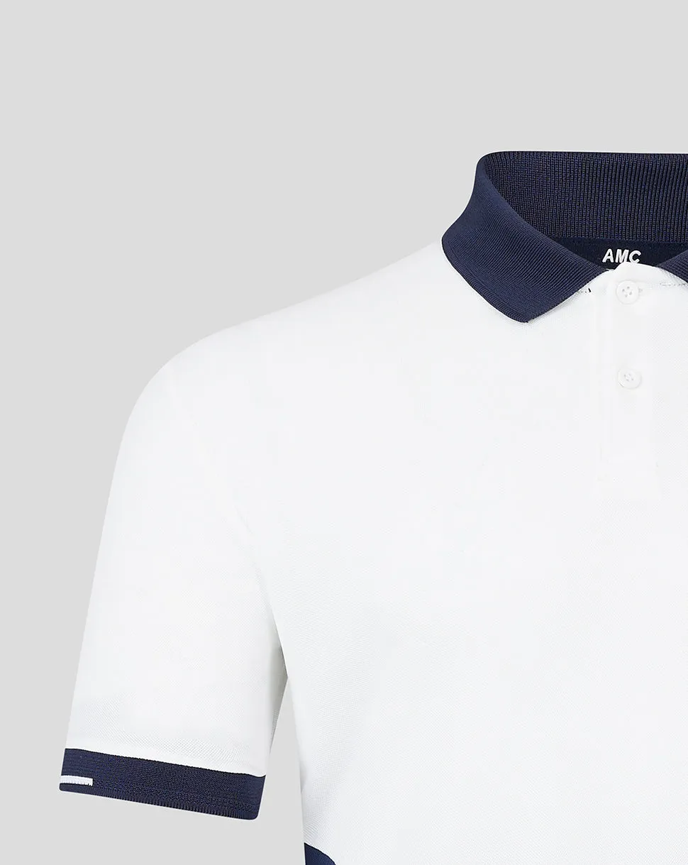 AMC Men's Technical Polo - White/Navy