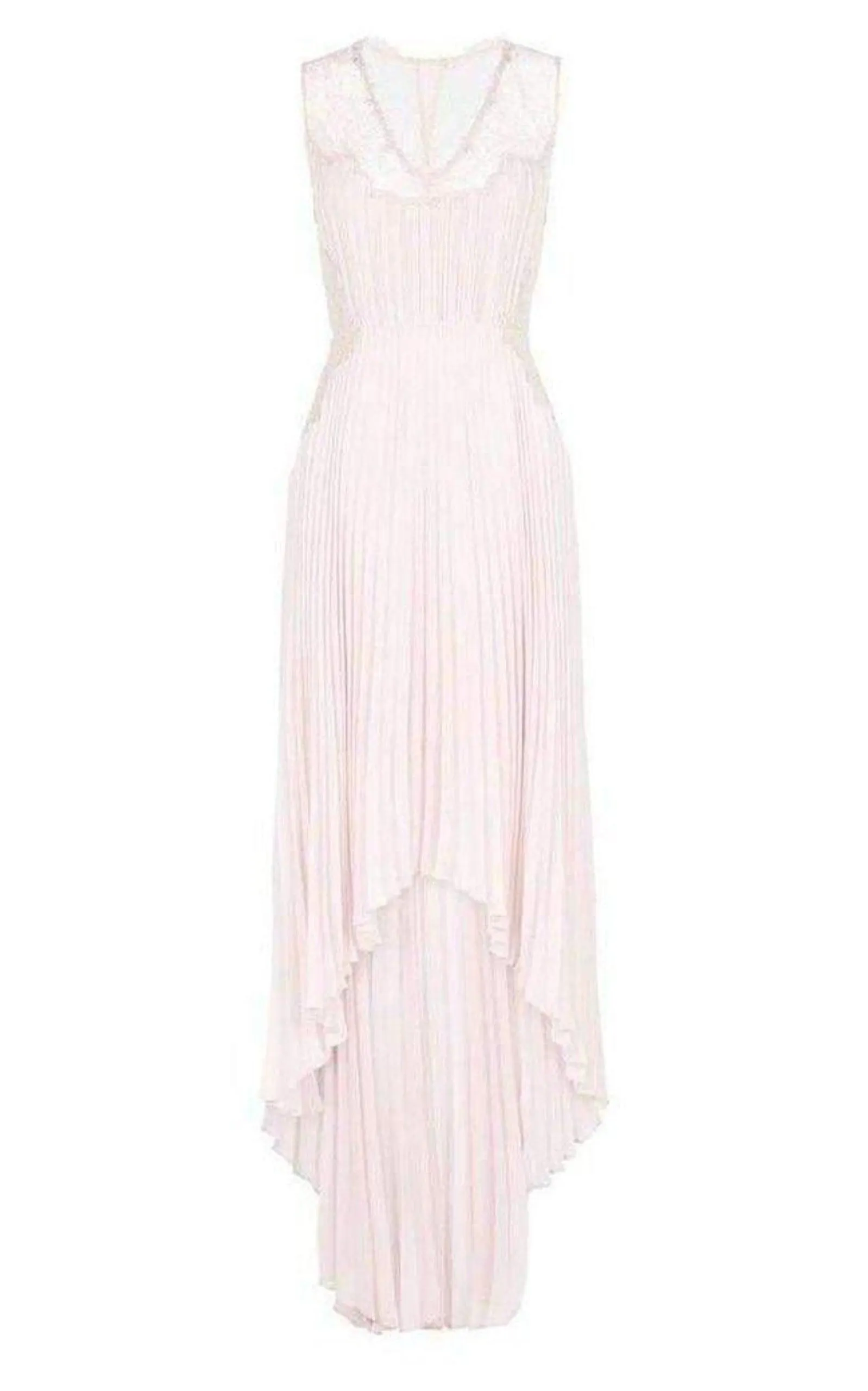 Angelea Pleated High Low Dress