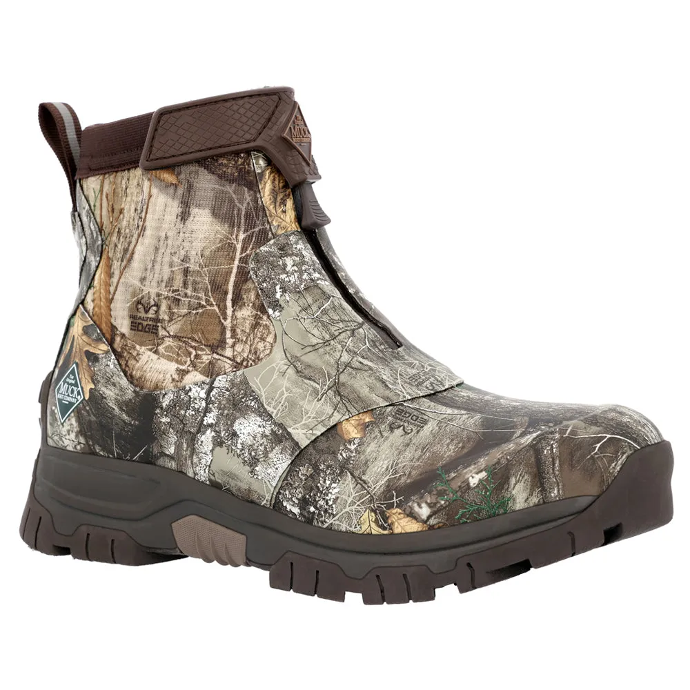 Apex Mid Zip Camouflage Round Toe Pull On Boots