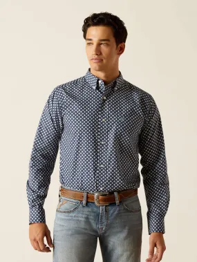 Ariat 10051245 Mens Emile Fitted Shirt Mood Indigo