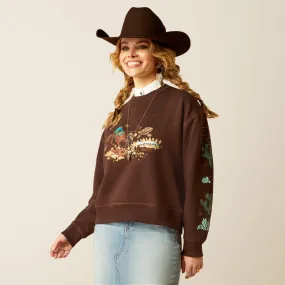 Ariat Women's Mole Riata Embroidered Long Sleeve Sweatshirt 10052608