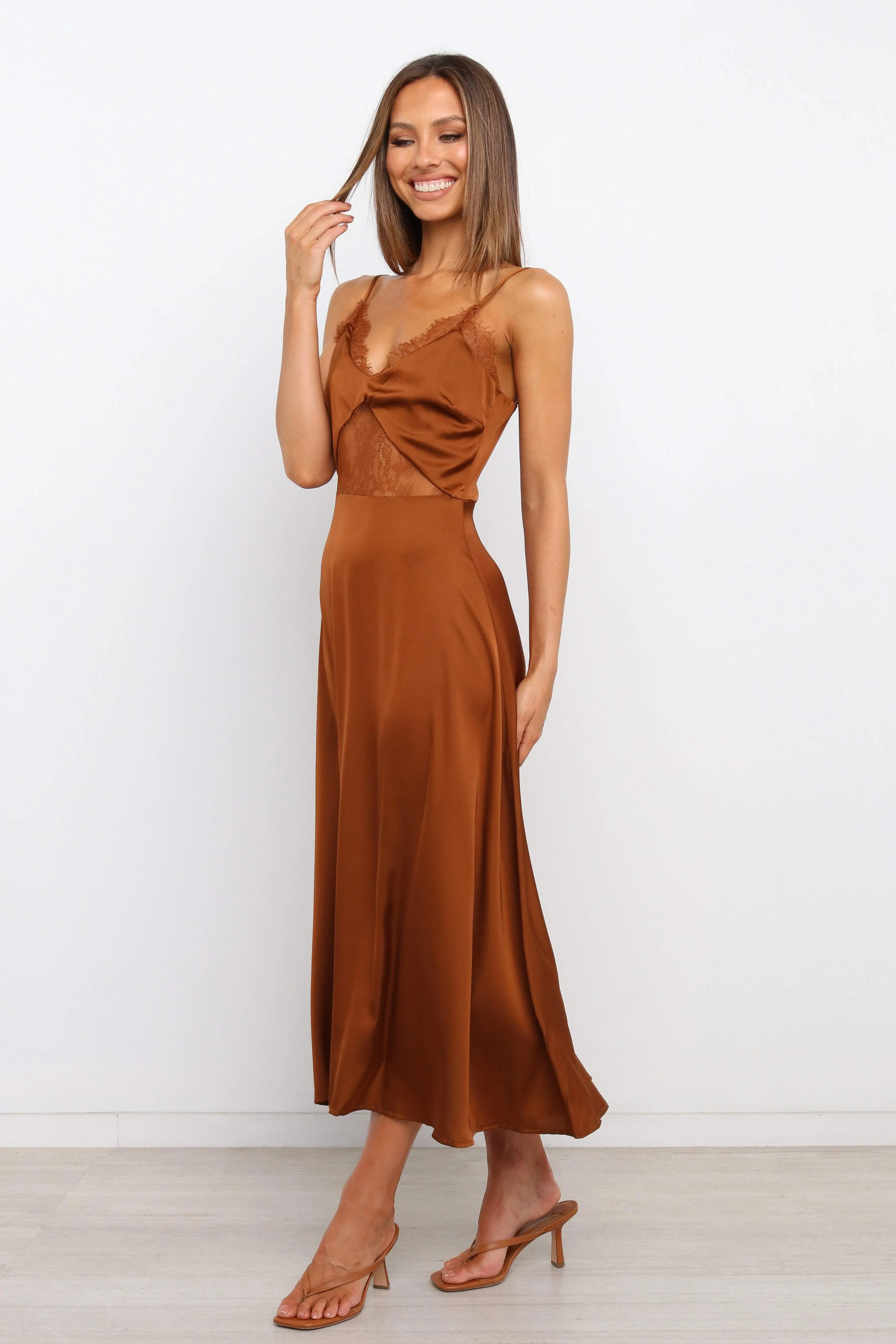 Ariel Dress - Rust