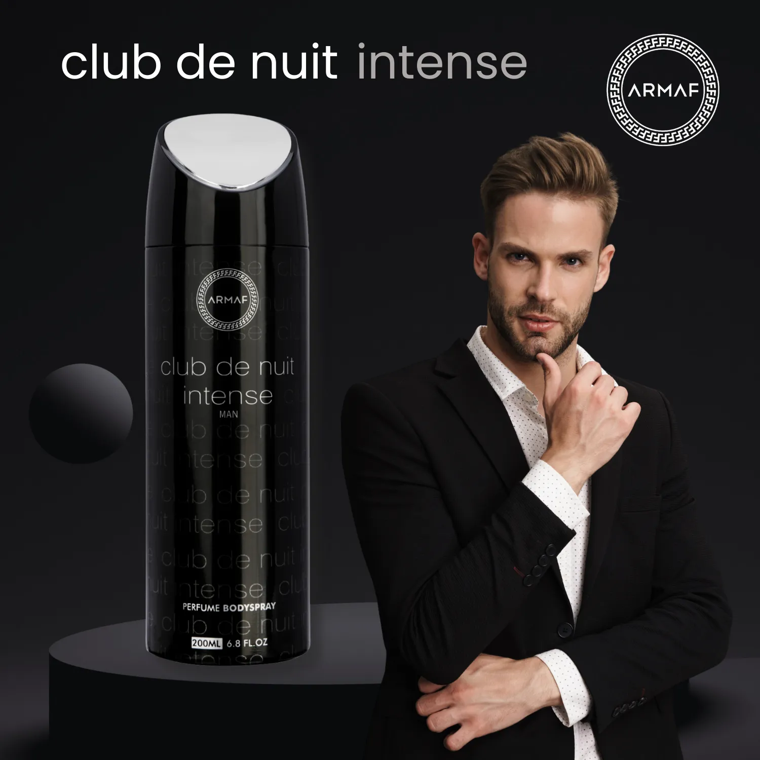 Armaf Club De Nuit Intense Man Deodorant for Men - 200ML Each (Pack of 2)