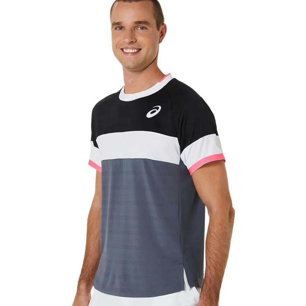 Asics Men's Match Short Sleeve Crew - Performance Black