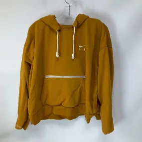 Athletic Sweatshirt Hoodie By Nike Apparel In Yellow, Size: Xl