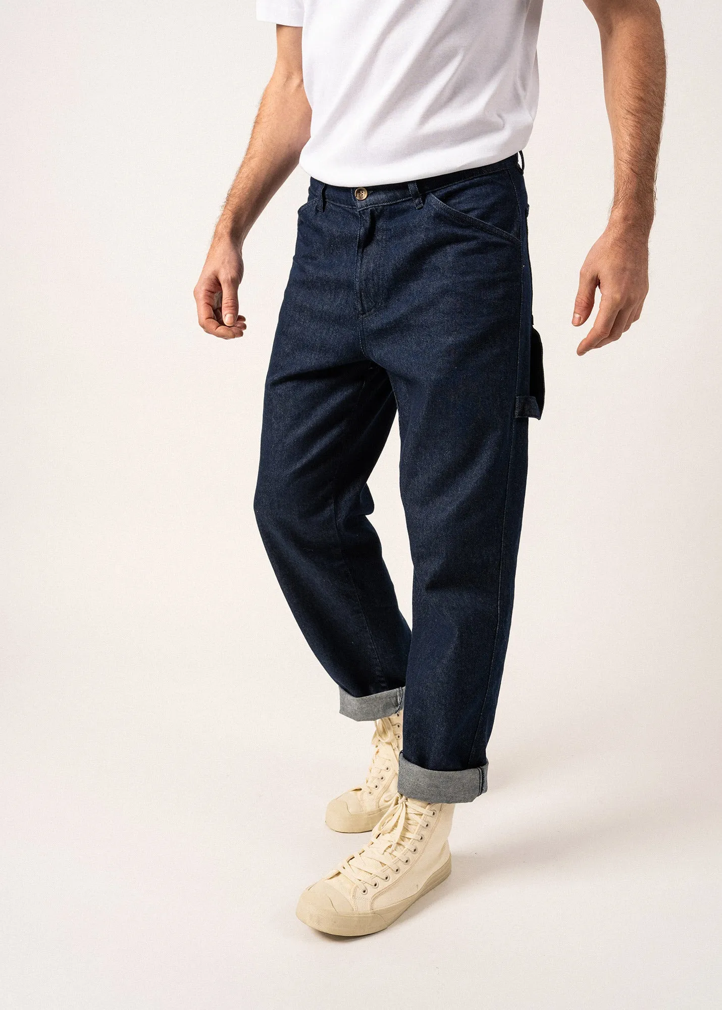 Axel Carpenter-style Jeans - in cotton denim (BRUT)