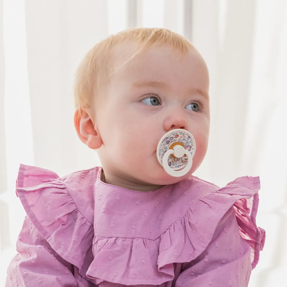 Bibs x Liberty Colour Natural Latex Pacifier 2 pack | Blush Mix