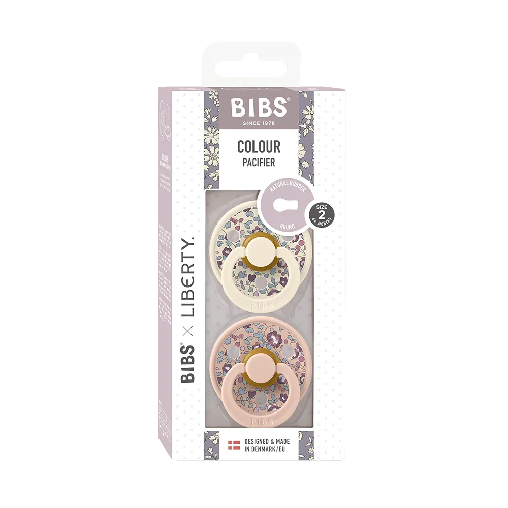 Bibs x Liberty Colour Natural Latex Pacifier 2 pack | Blush Mix