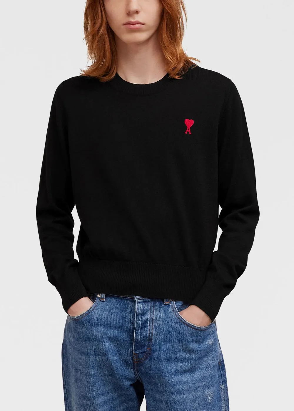 Black 'Ami De Cœur' Sweater