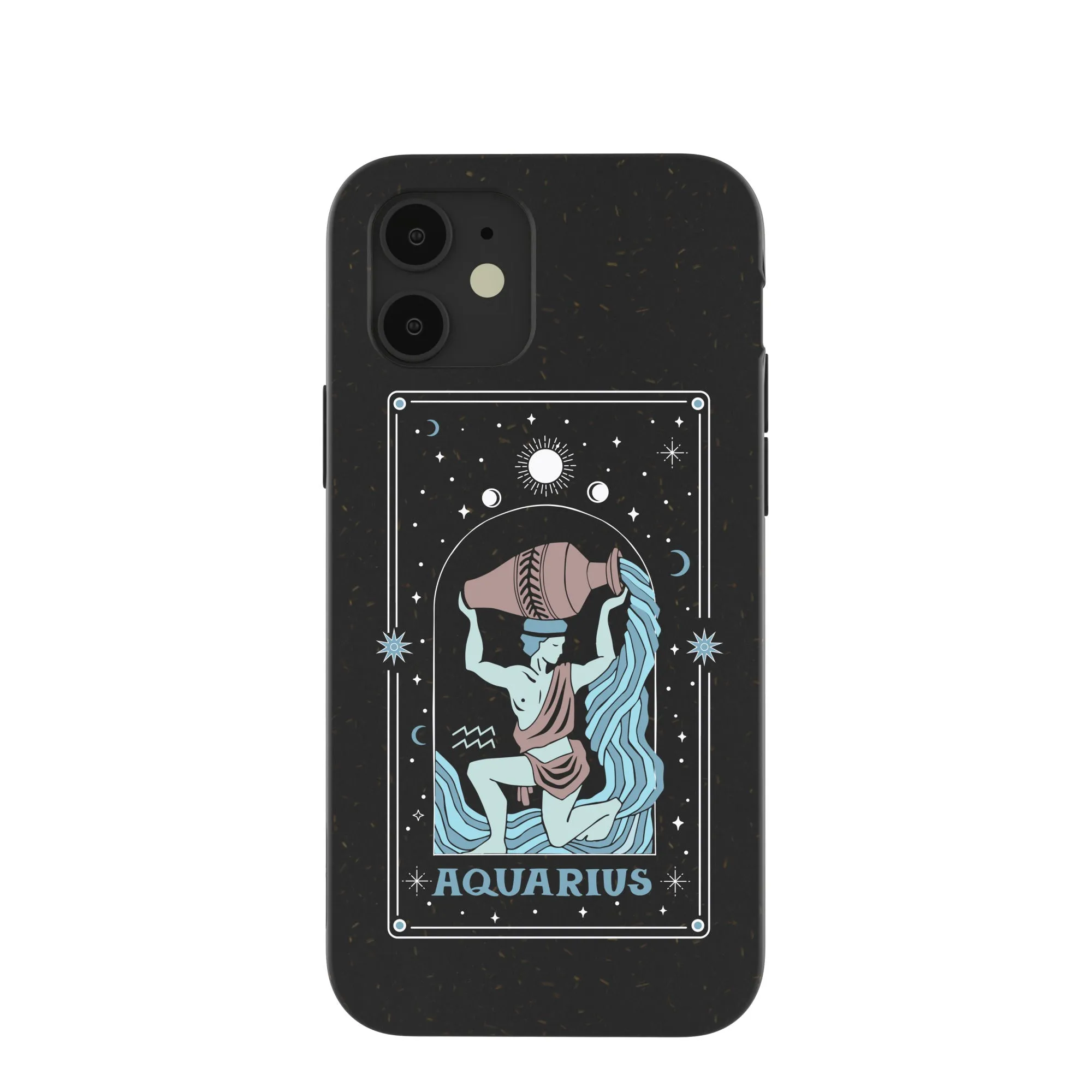 Black Aquarius iPhone 12/ iPhone 12 Pro Case