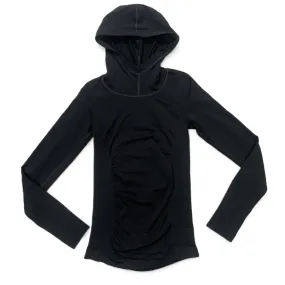 Black Athletic Sweatshirt Hoodie By Athleta, Size: S