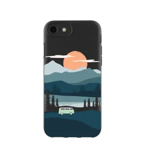 Black Digital Nomad iPhone 6/6s/7/8/SE Case