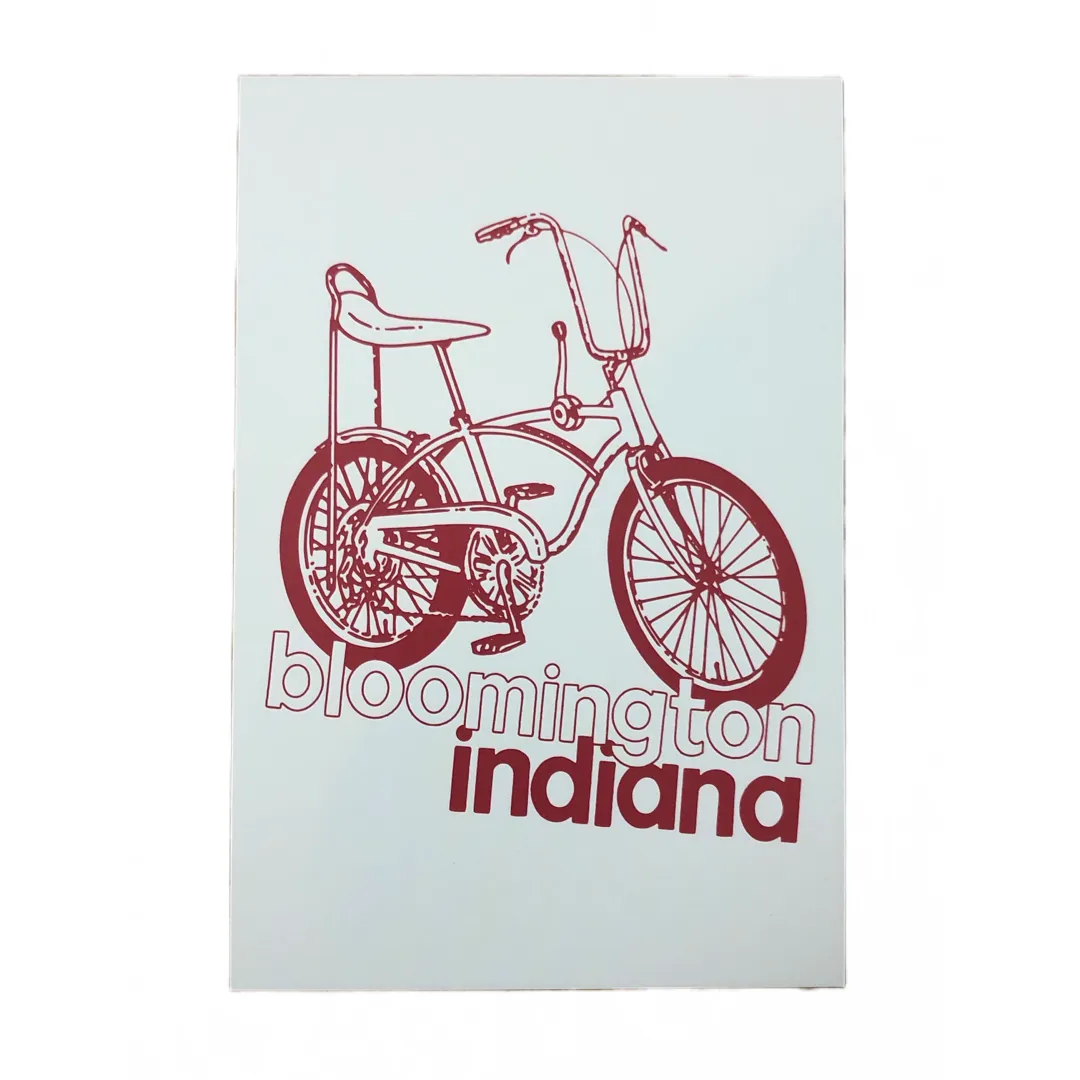 Bloomington Indiana Bicycle Postcard