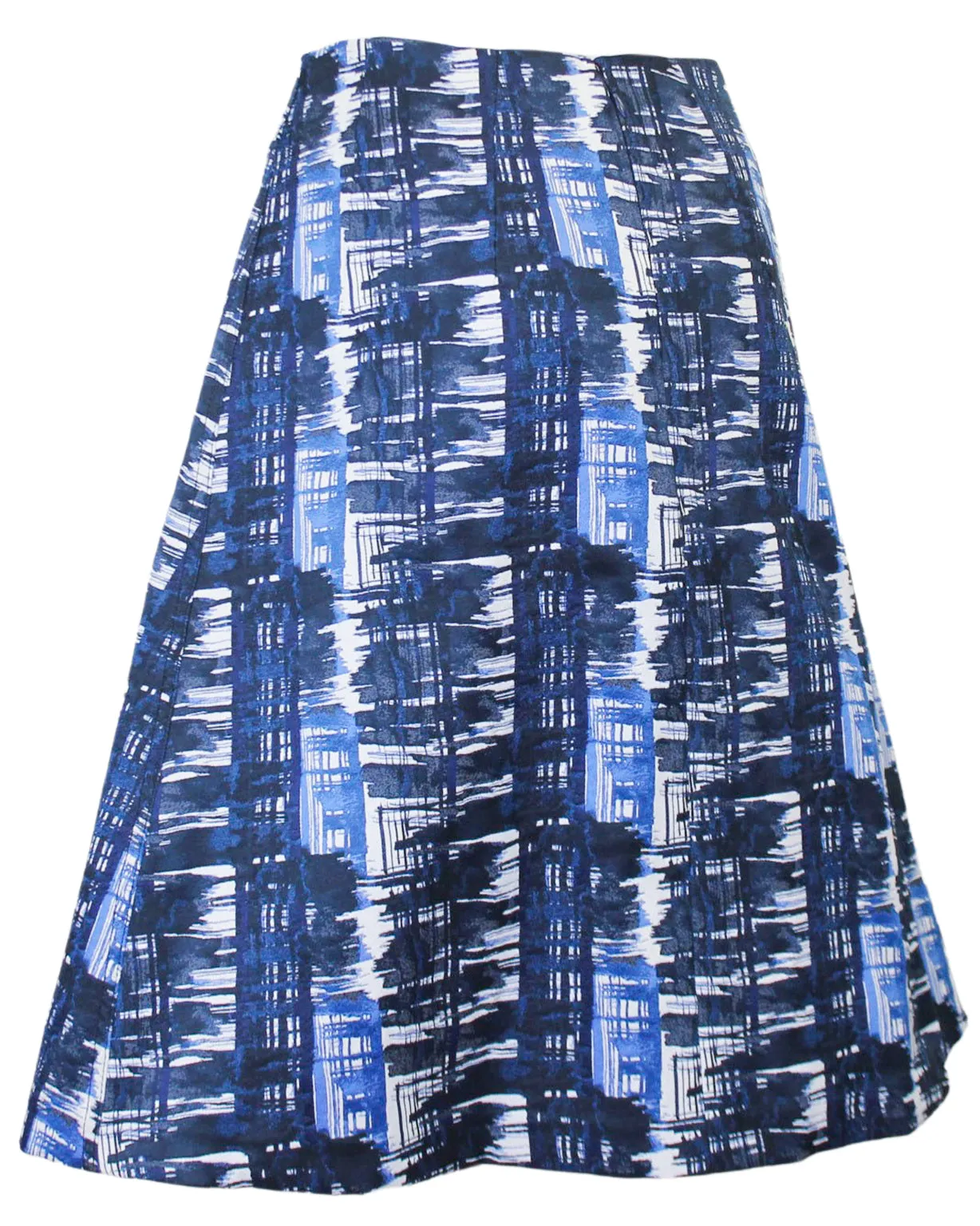 Blue Abstract Skirt