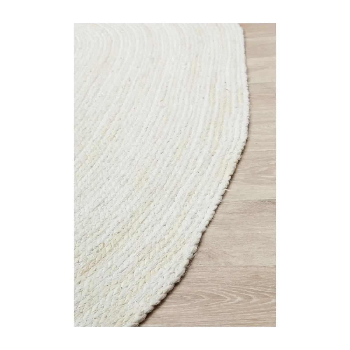 Bondi Oval Rug (White)