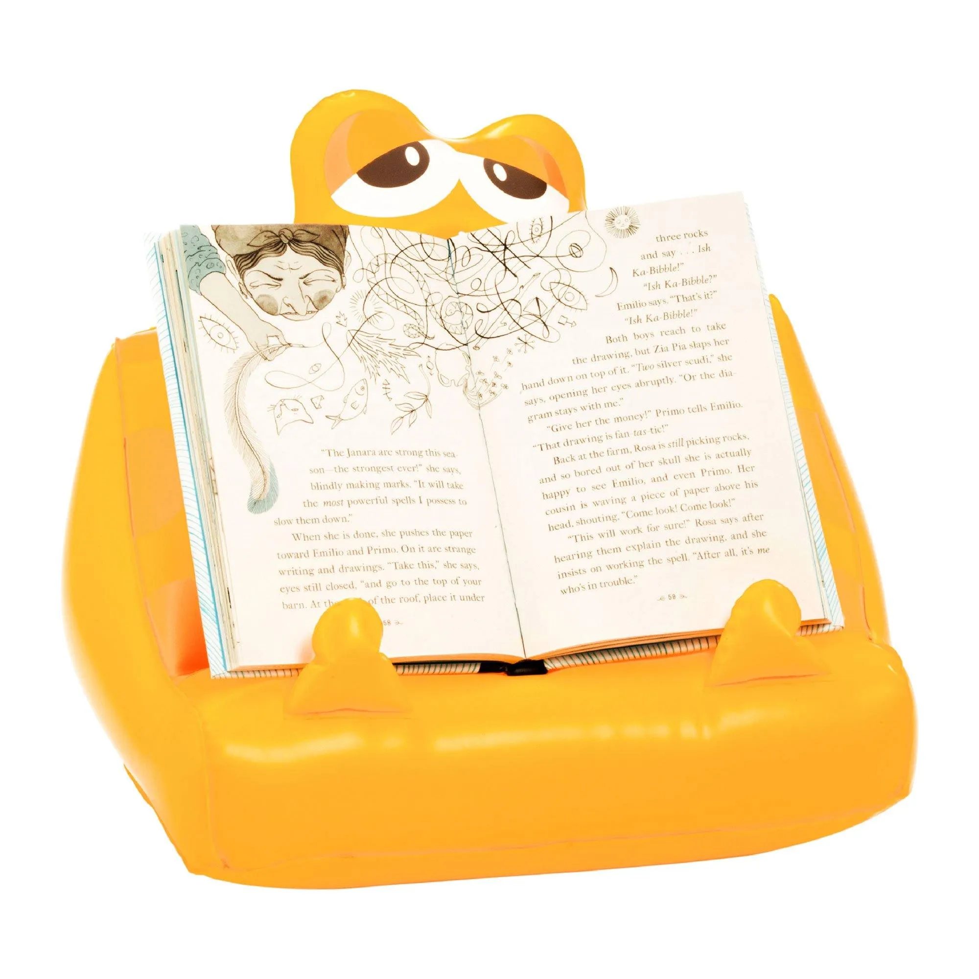 Bookmonster Air Inflatable iPad, Tablet Stand and Book Holder (Sammy the Smiler)