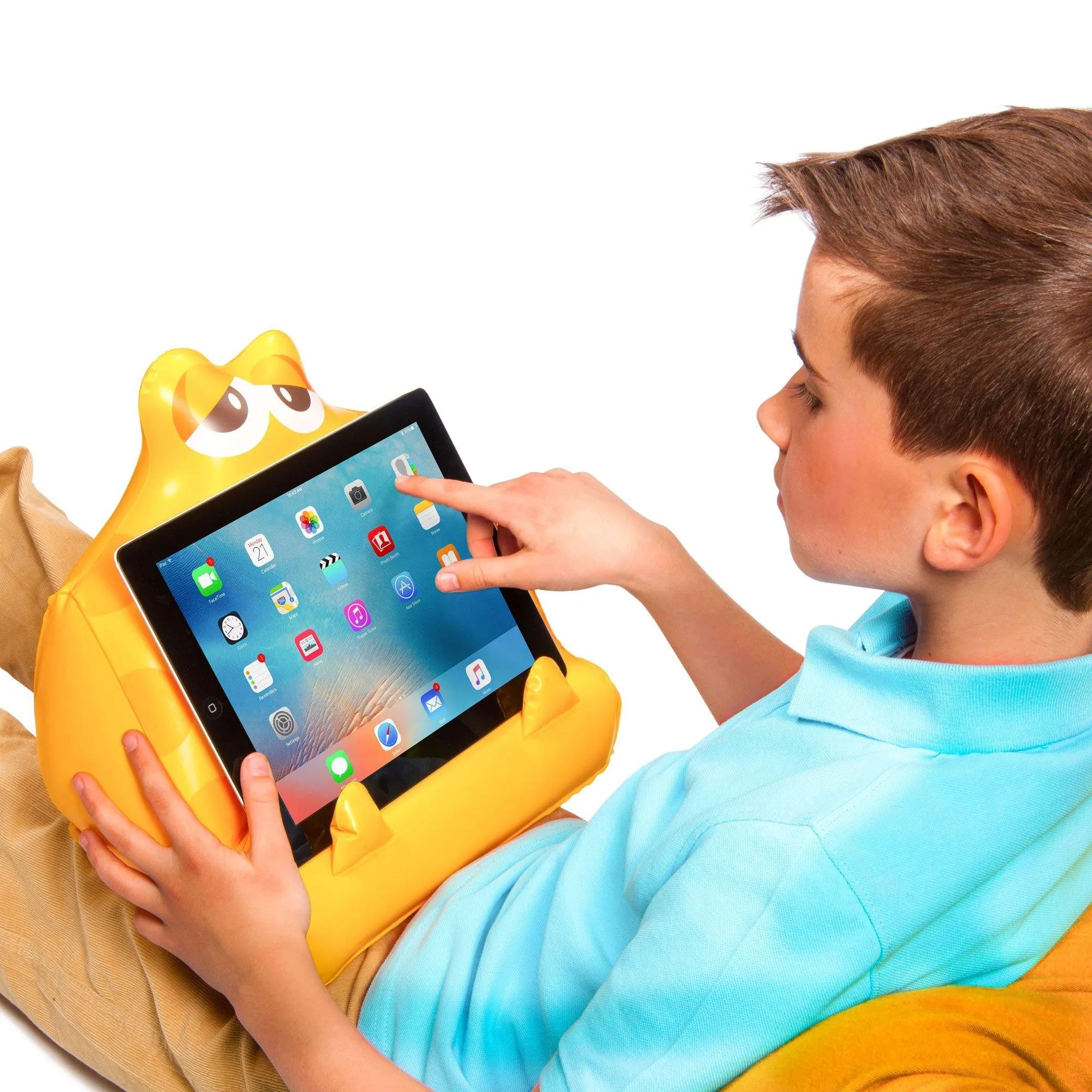 Bookmonster Air Inflatable iPad, Tablet Stand and Book Holder (Sammy the Smiler)