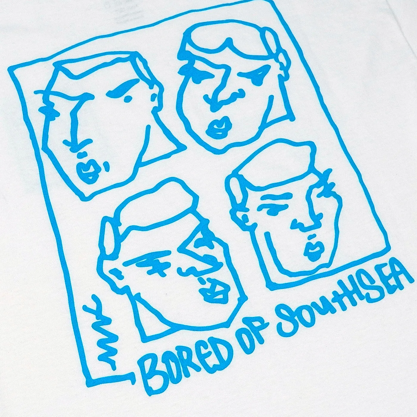 Bored of Southsea Alv T Shirt - White