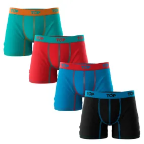 Boxer Medio Algodón Color Pack 4 PKC4