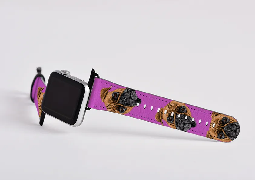 Boxer Mell Purple Apple Watch Strap