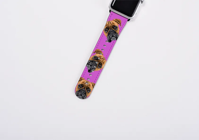 Boxer Mell Purple Apple Watch Strap