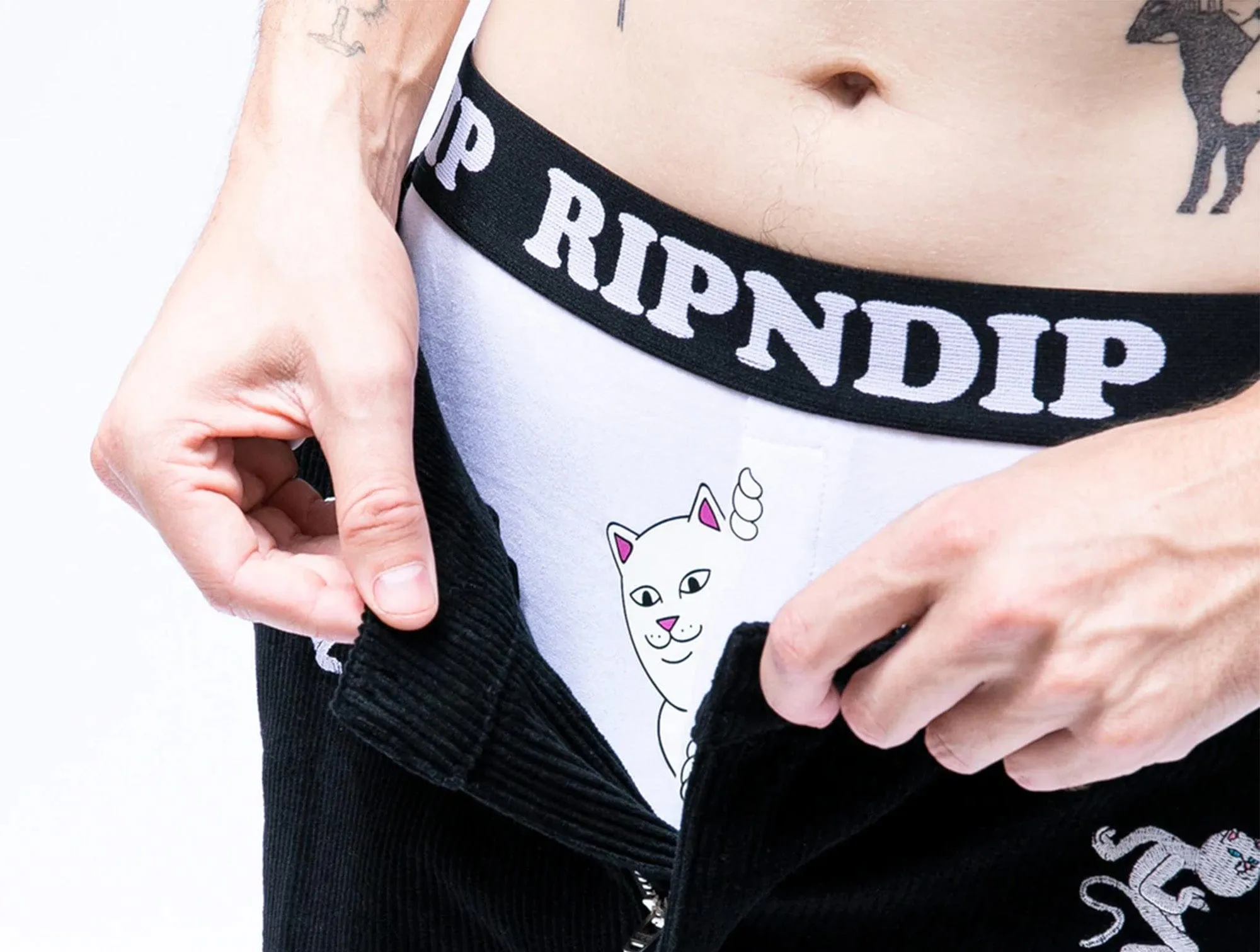 Boxer Ripndip Boxer Peek A Nermal Hombre Blanco