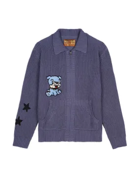 Brain Dead x Hysteric Mini Crochet Zip Cardigan - Blue