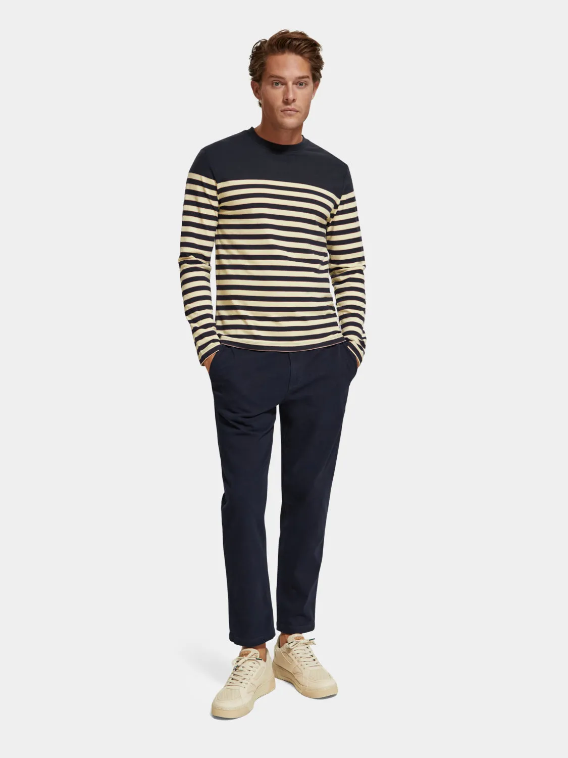 Breton striped long sleeved t-shirt