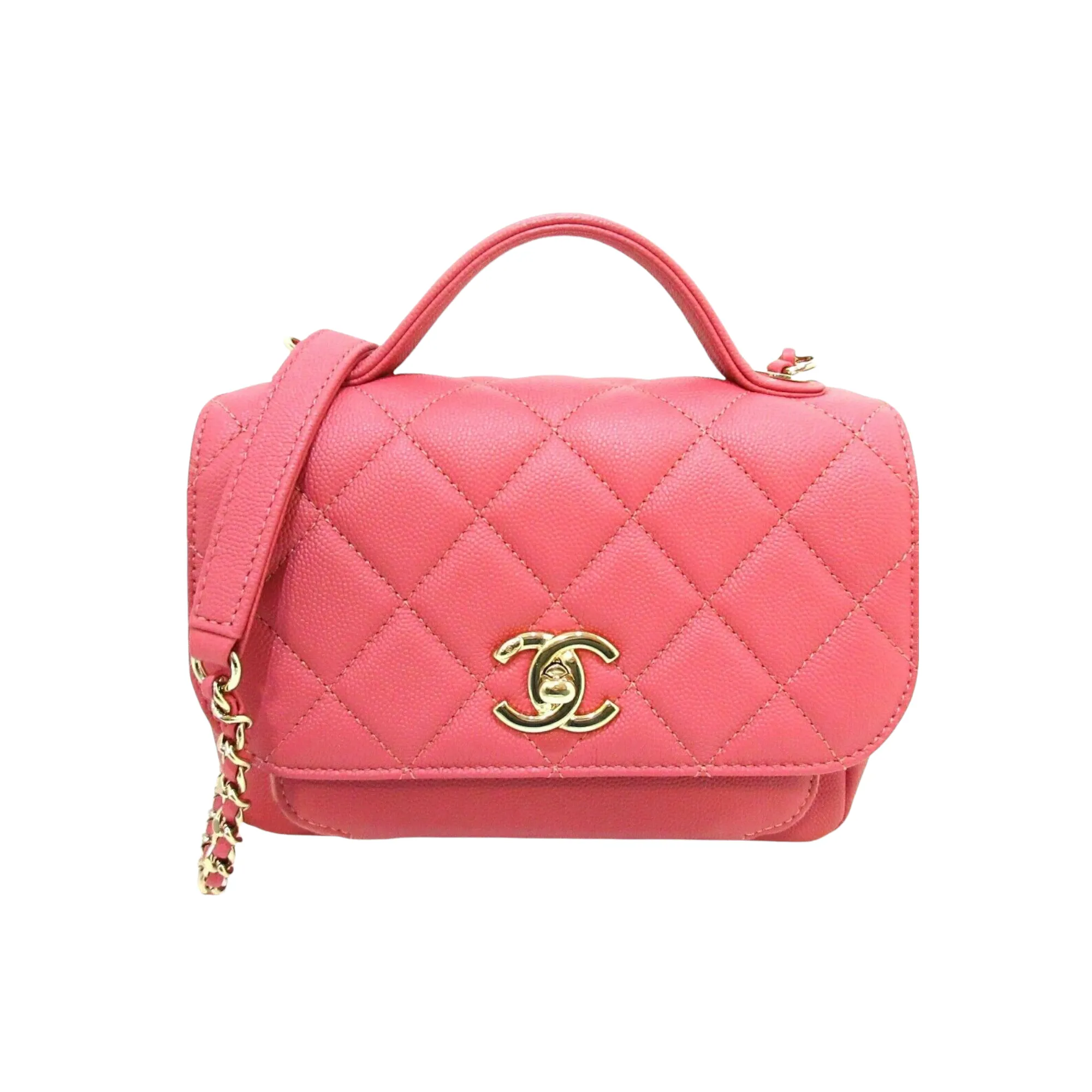 Business Affinity Small Flap Pink GHW