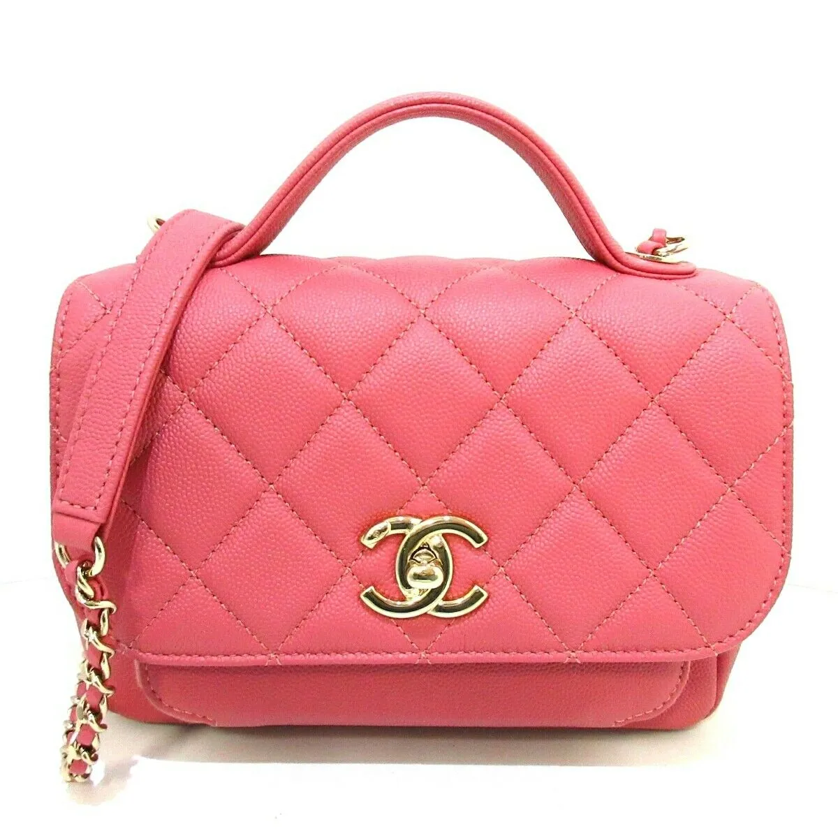 Business Affinity Small Flap Pink GHW