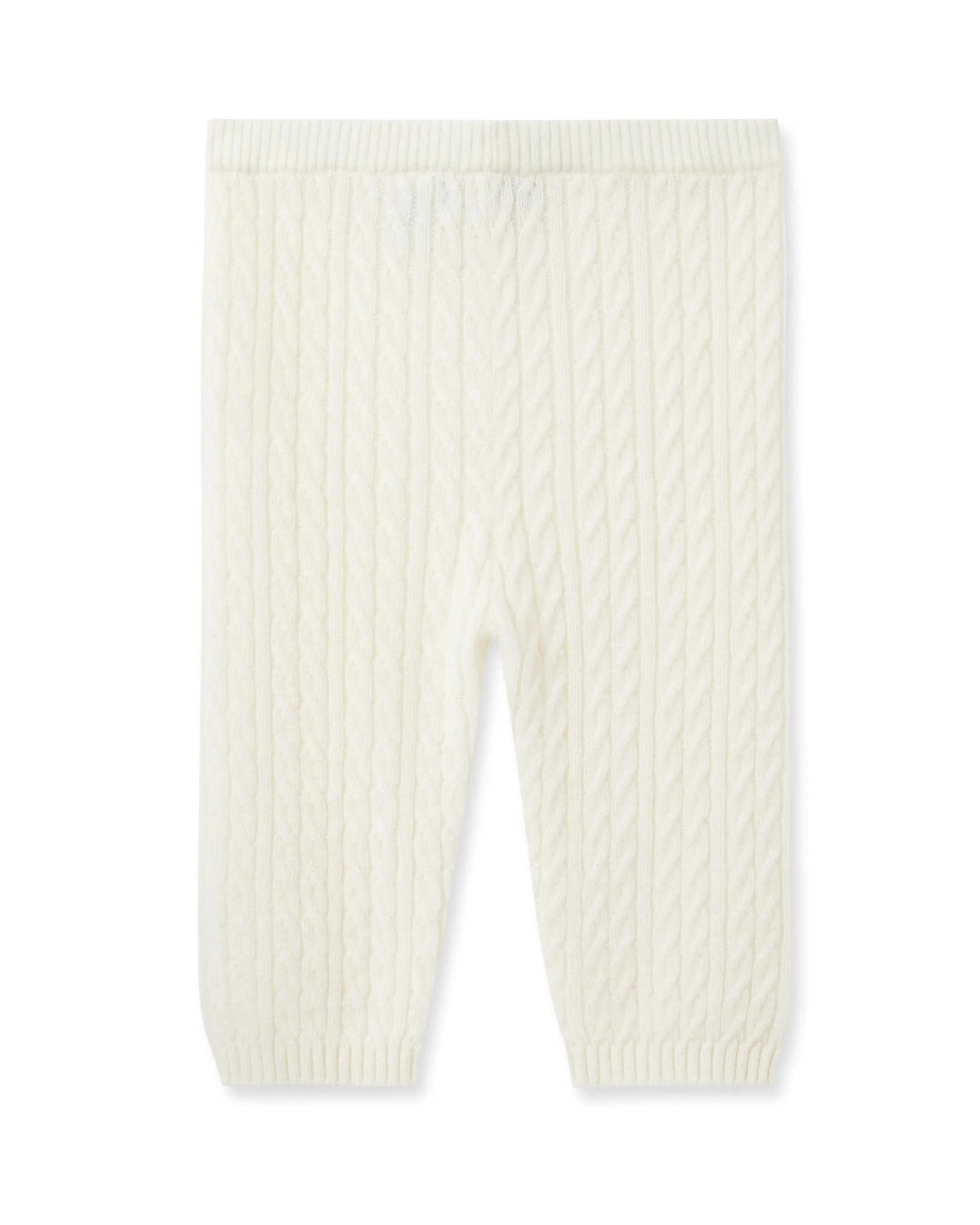 Cable Cashmere Leggings New Ivory White