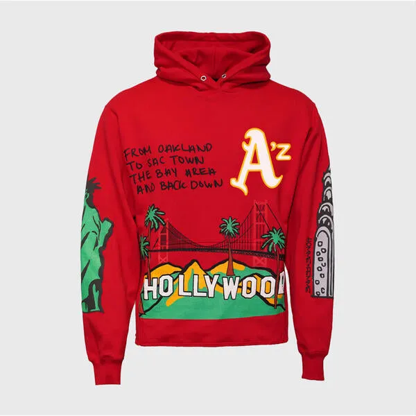 Cali to NYC Hoodie Red