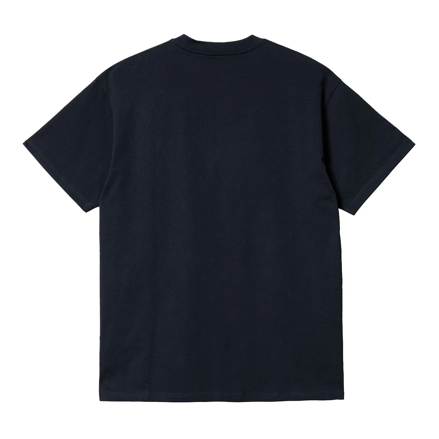 Carhartt WIP Script Embroidery T Shirt - Atom Blue / White