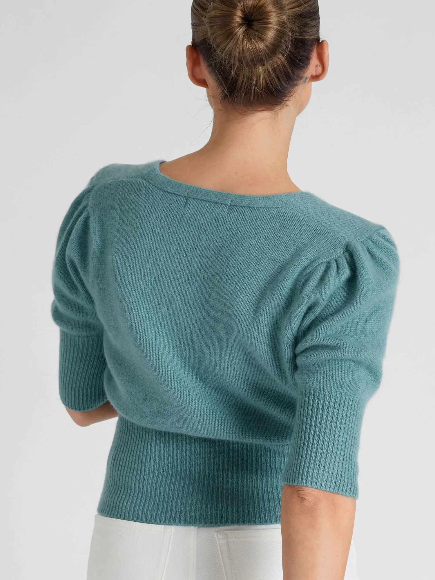 Cashmere cardigan "Grace" - arctic