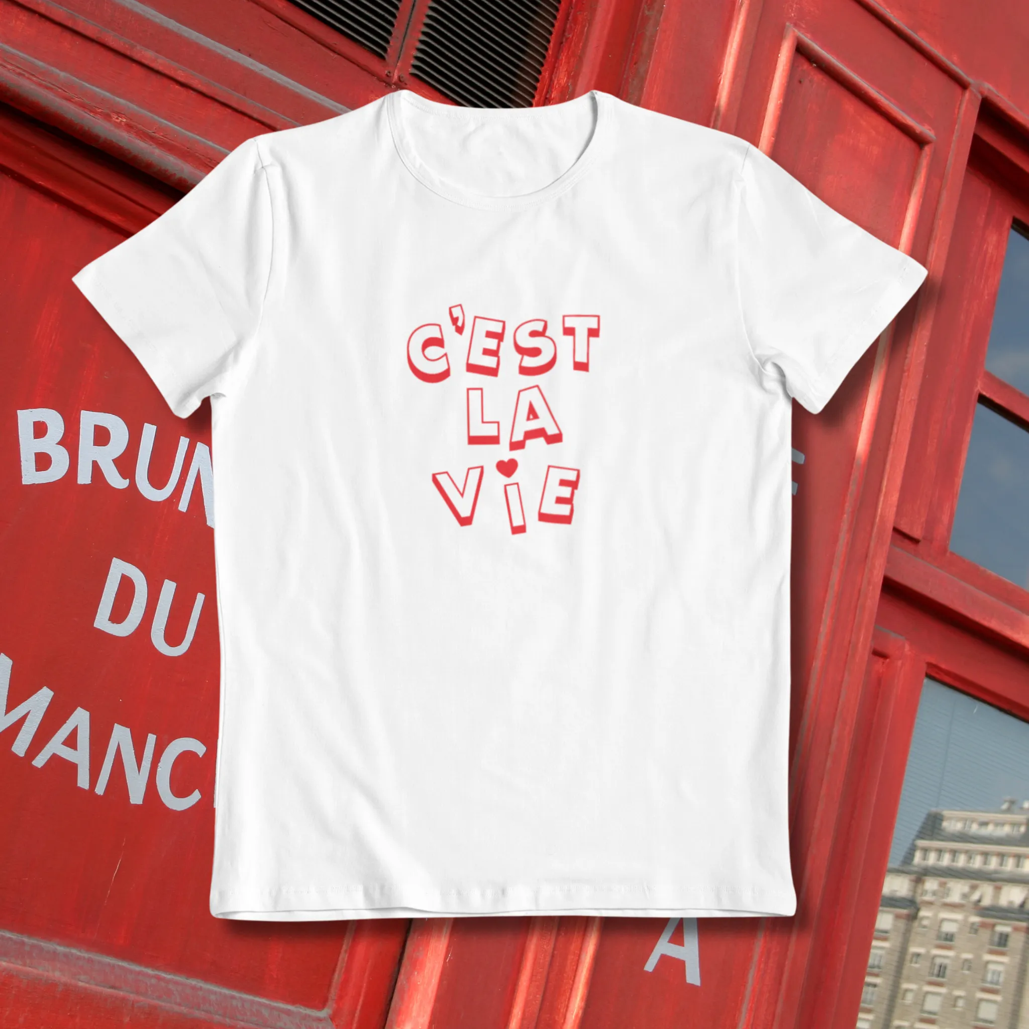 C’EST LA VIE, BABY TEE - HVID