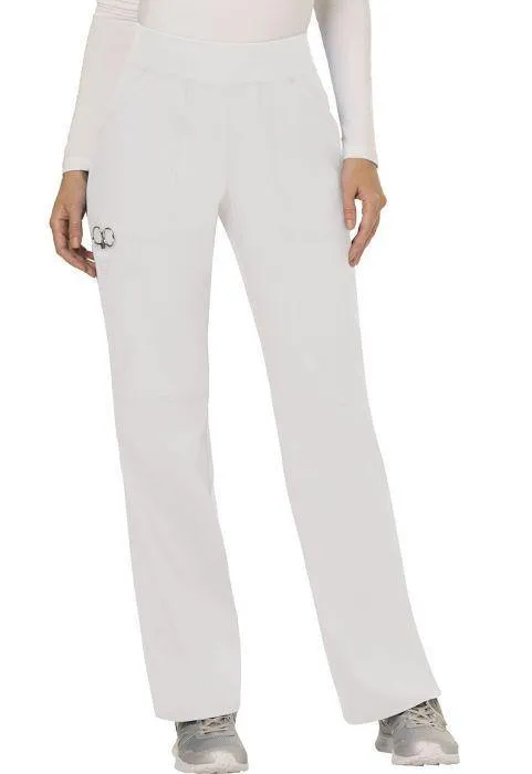 Cherokee WorkWear  Womens Elastic Waistband Cargo Pull-On Scrub Pant